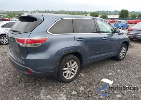 2015 Toyota Highlander Le V6 from USA, damaged, VIN 5TDBKRFH3FS073020